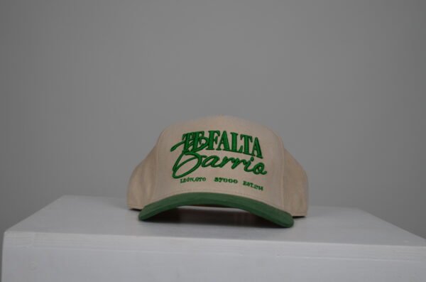Gorra TE FALTA BARRIO verde